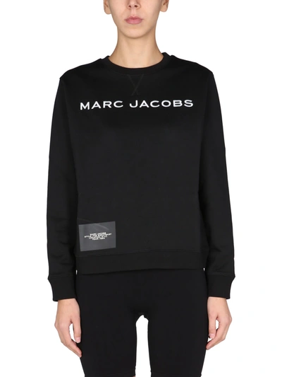 Shop Marc Jacobs Crew Neck Sweatshirt In Nero