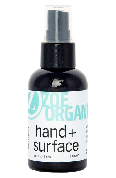 Shop Zoe Organics Peppermint Hand + Surface Spray In Light Blue