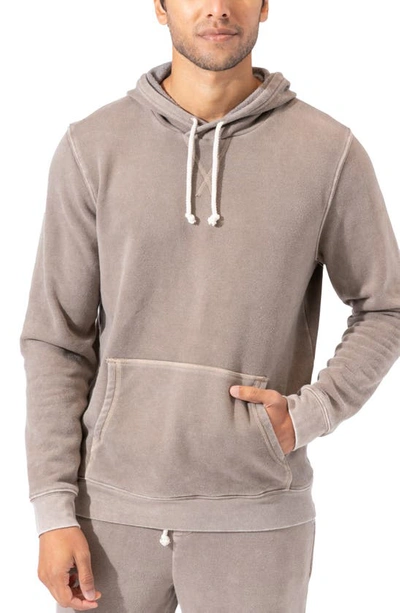Shop Threads 4 Thought Mineral Wash Organic Cotton Blend Hoodie In Antler