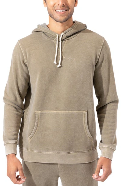 Shop Threads 4 Thought Mineral Wash Organic Cotton Blend Hoodie In Fortress