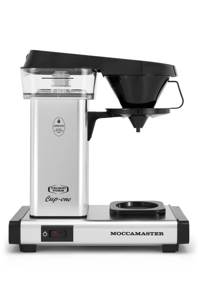 Shop Moccamaster Cup-one Coffeemaker In Polished Silver