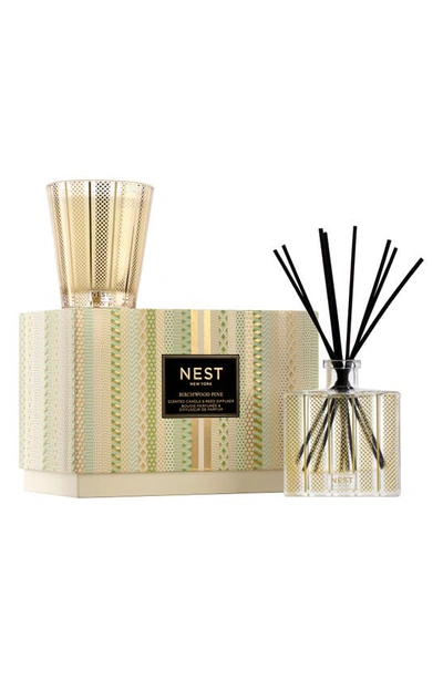 Shop Nest New York New York Birchwood Pine Scented Candle & Reed Diffuser Set