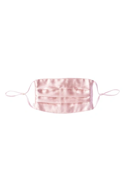 Shop Slip Pure Silk Adult Pleated Face Covering In Pink