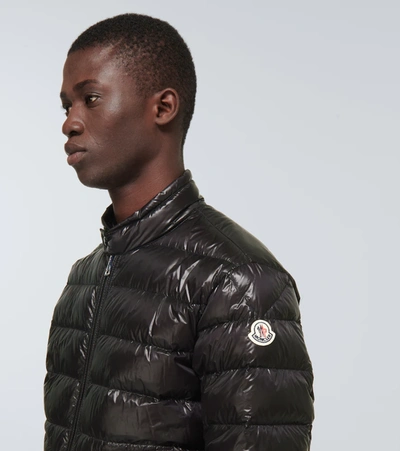 Moncler Acorus Logo-appliquéd Quilted Glossed-shell Down Jacket In Black |  ModeSens