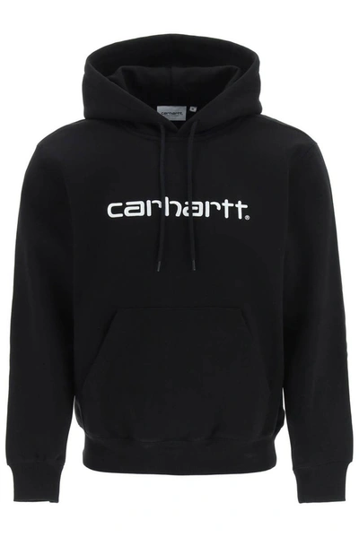 Shop Carhartt Wip Logo Embroidered Long In Black