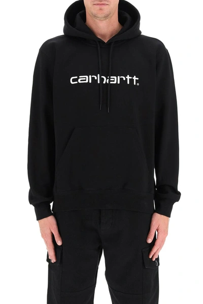 Shop Carhartt Wip Logo Embroidered Long In Black