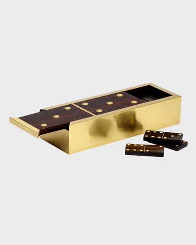 Shop L'objet Dominos Set In Gold