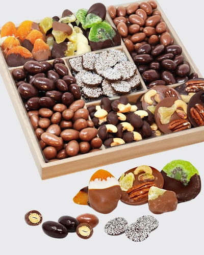 Shop Chocolate Covered Company Spectacular Belgian Chocolate Covered Dried Fruit And Nut Gift Tray