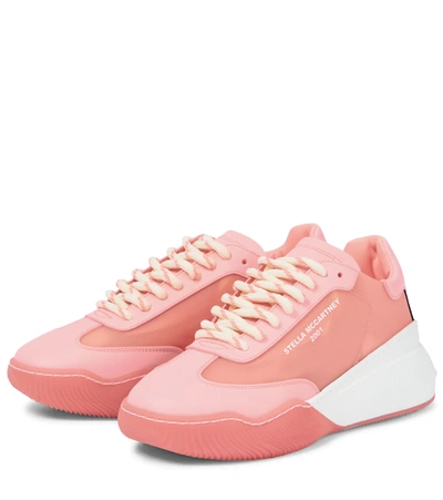 Shop Stella Mccartney Loop Sneakers In Bellini Rose