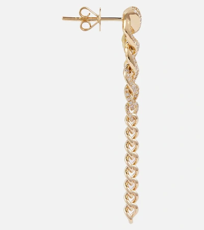 Shay Jewelry Gradual Drop Link 18ct Yellow Gold And Diamonds Earrings In Yellow Gold