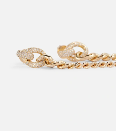 Shop Shay Jewelry Gradual Drop Link 18ct Yellow Gold And Diamonds Earrings