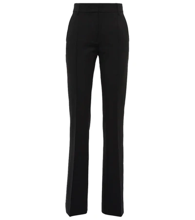 Shop Dorothee Schumacher Emotional Essence High-rise Wide-leg Pants In Pure Black