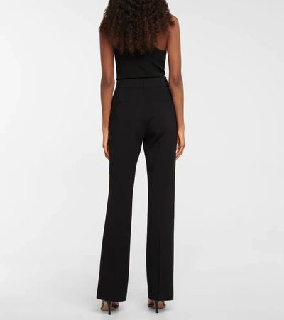 Shop Dorothee Schumacher Emotional Essence High-rise Wide-leg Pants In Pure Black
