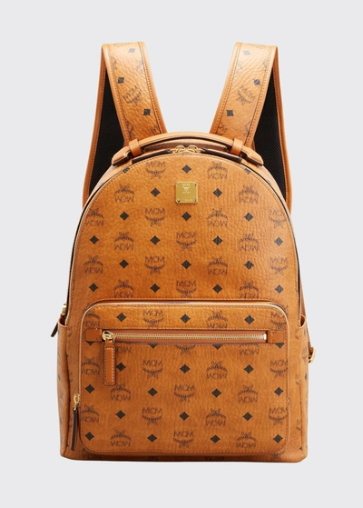 Shop Mcm Stark 40 Visetos Backpack