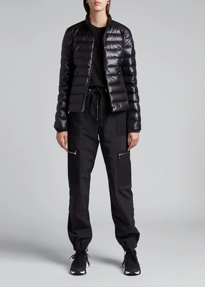 Shop Moncler Larmor Puffer Jacket In Black