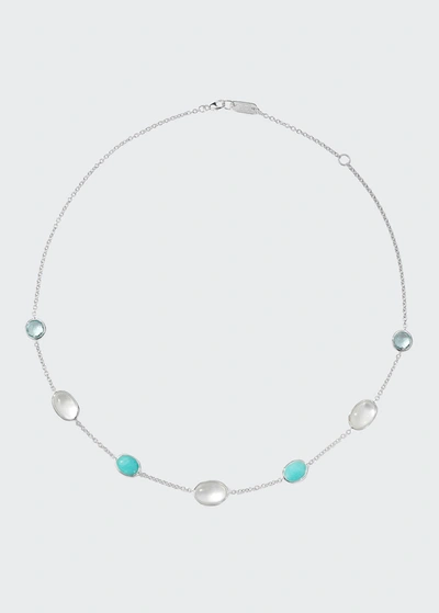 Shop Ippolita Rock Candy Luce 7-stone Chain Necklace In Cascata