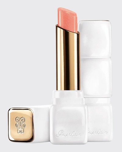 Shop Guerlain Kisskiss Roselip Hydrating Plumping Tinted Lip Balm In Peach Sunrise