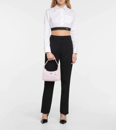 Prada Re-edition 2000 Mini Shoulder Bag In Alabastro
