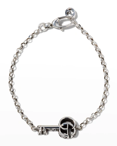 Shop Gucci Gg Marmont Key Bracelet