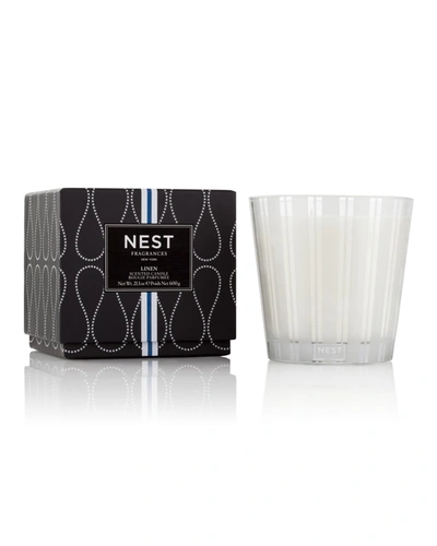 Shop Nest New York Linen 3-wick Scented Candle, 21.1 Oz.