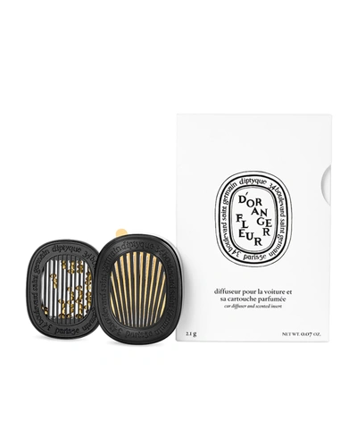 Shop Diptyque Car Diffuser With Orange Blossom Insert