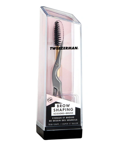 Tweezerman Brow Shaping Scissors And Brush