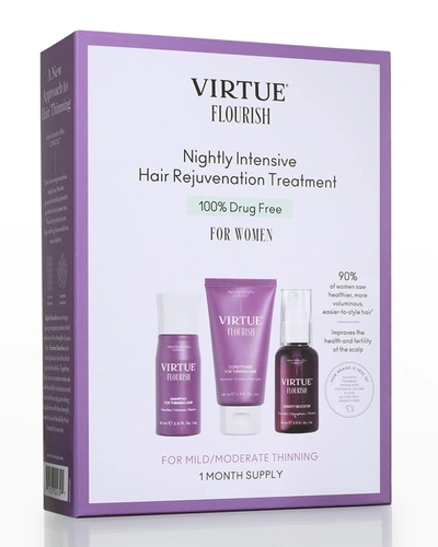 Shop Virtue Flourish Hair Rejuvenation Treatment Kit 1-month Trial Size