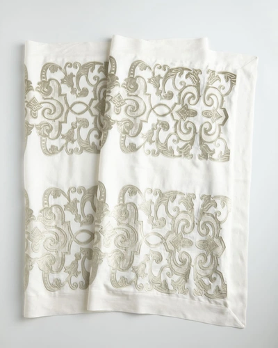 Shop Lili Alessandra Mozart Throw In Ice Silver