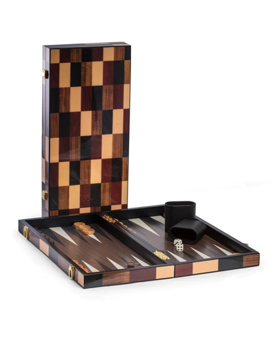 Shop Bey-berk Art Deco-design Wooden Backgammon Set