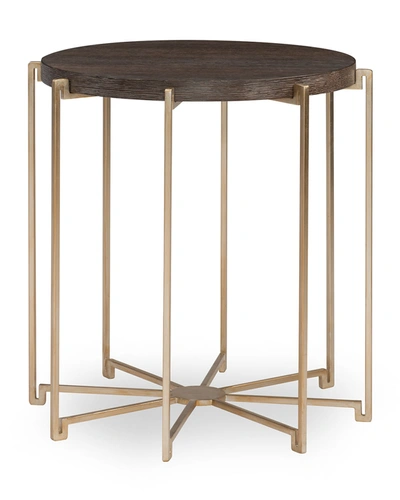 Shop Ambella Radiate Side Table In Silver