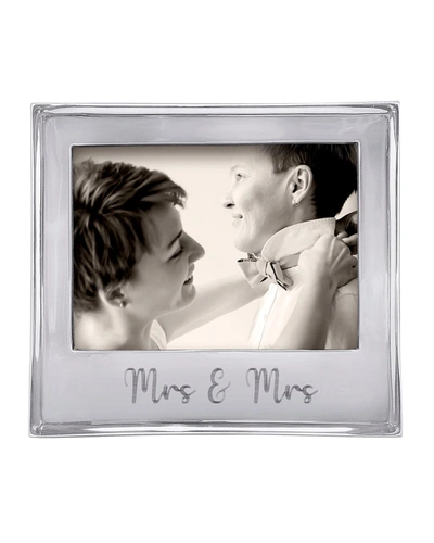 Shop Mariposa Mrs. & Mrs. Signature Statement Frame, 5" X 7" In Silver