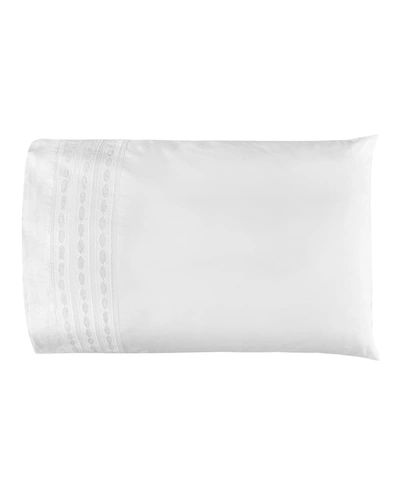 Shop Bovi Fine Linens Sylvia King Pillowcases, Set Of 2 In White