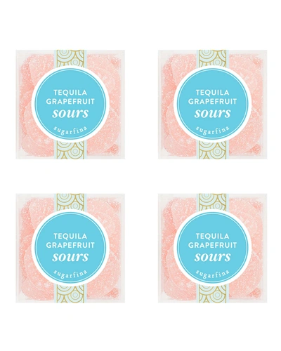 Sugarfina Tequila Grapefruit Sours, Small Cube 4-piece Candy Set