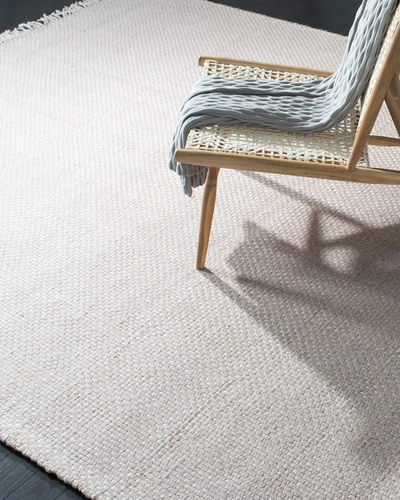 Ralph Lauren Amalie Pewter Hand-woven Flat Weave Rug, 3' X 8' In Pewter