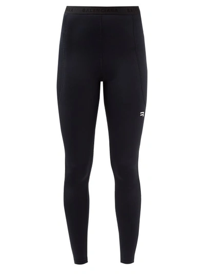 Balenciaga Stretch Tech Jersey Leggings In Black | ModeSens