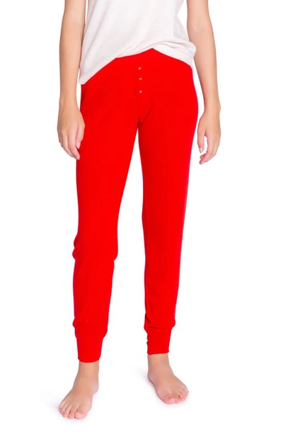 Shop Pj Salvage Jam Rib Joggers In Red