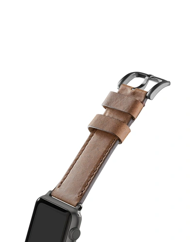 Shop Shinola Men's 24mm Grizzly Leather Strap For Apple Watch