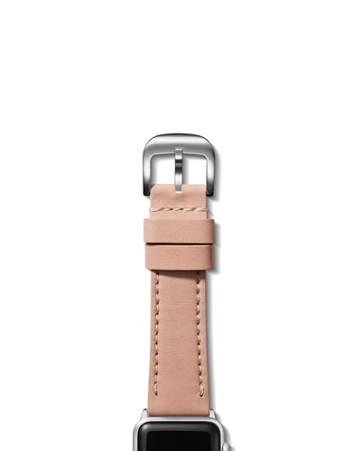 Shop Shinola Men's 20mm Smooth Essex Leather Strap For Apple Watch