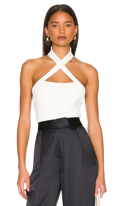 Shop Nbd Yvette Halter Top In White