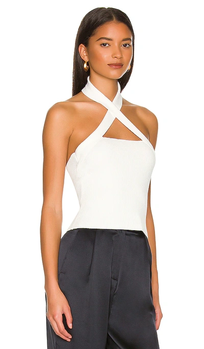 Shop Nbd Yvette Halter Top In White