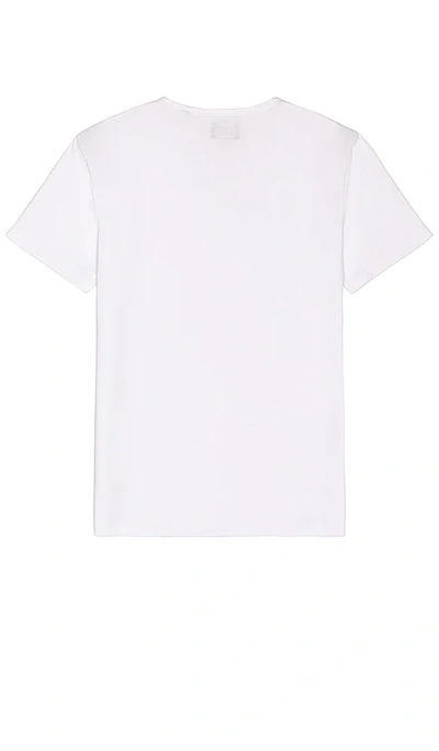 Shop Cuts Crew Curve Hem T-shirt In White