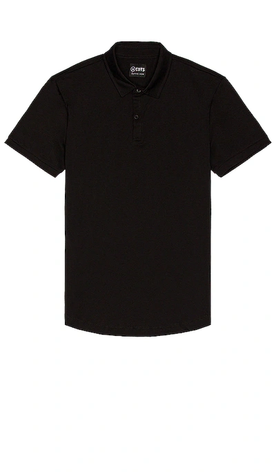 Shop Cuts Polo Curve-hem In Black