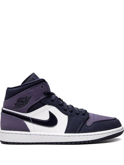 Shop Jordan Air  1 Mid "sanded Purple" Sneakers
