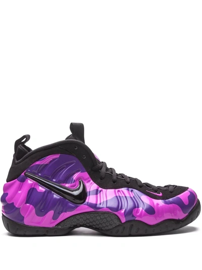 Shop Nike Air Foamposite Pro "purple Camo" Sneakers In Black