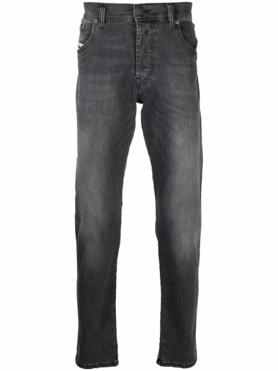 Shop Diesel Slim-cut Denim Jeans In Grey
