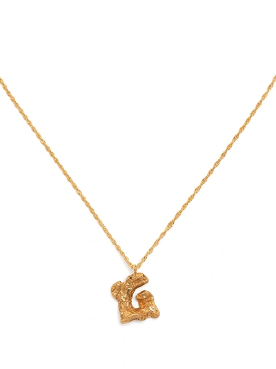 Shop Loveness Lee G Alphabet Pendant Necklace In Gold