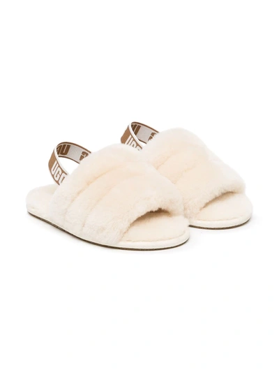 Shop Ugg Fluff Yeah Slingback Sandals In White