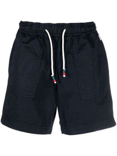 Shop Orlebar Brown Drawstring Deck Shorts In Blue