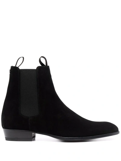 Shop Giuseppe Zanotti Almond-toe Ankle Boots In Black
