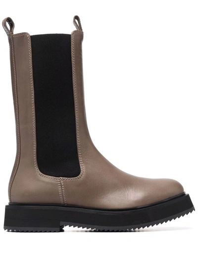 Shop Joseph British Chelsea Leather Boots In Brown